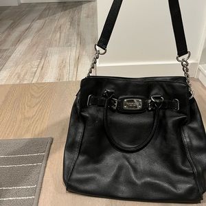 Michael Kors black leather Satchel